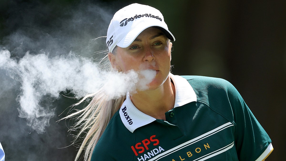 LPGA Tour star Charley Hull signs fan’s cigarette as popularity skyrockets