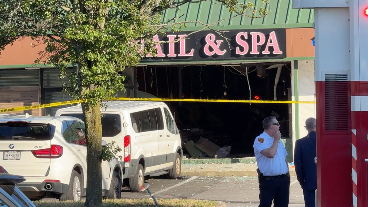 Car crashes into Long Island, New York, nail salon