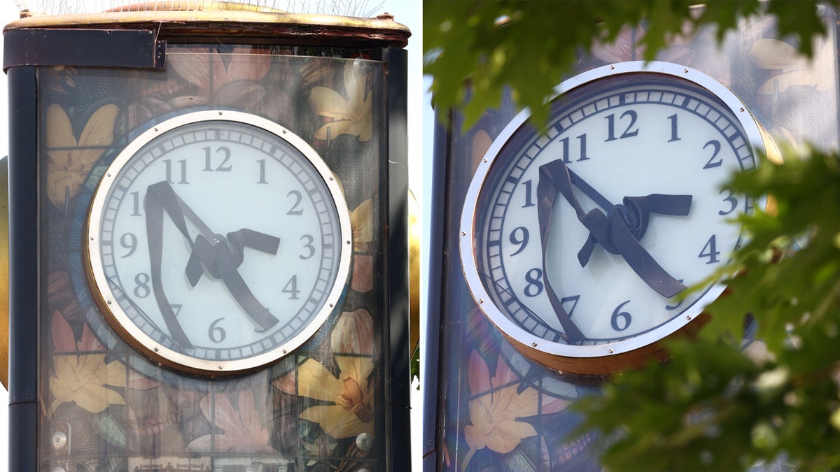 Clock hands on tower seem to have melted in extreme heat: ‘We will be fixing it’