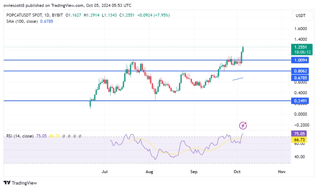 POPCAT Surges Past $1.0094 All-Time High